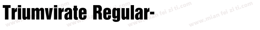 Triumvirate Regular字体转换